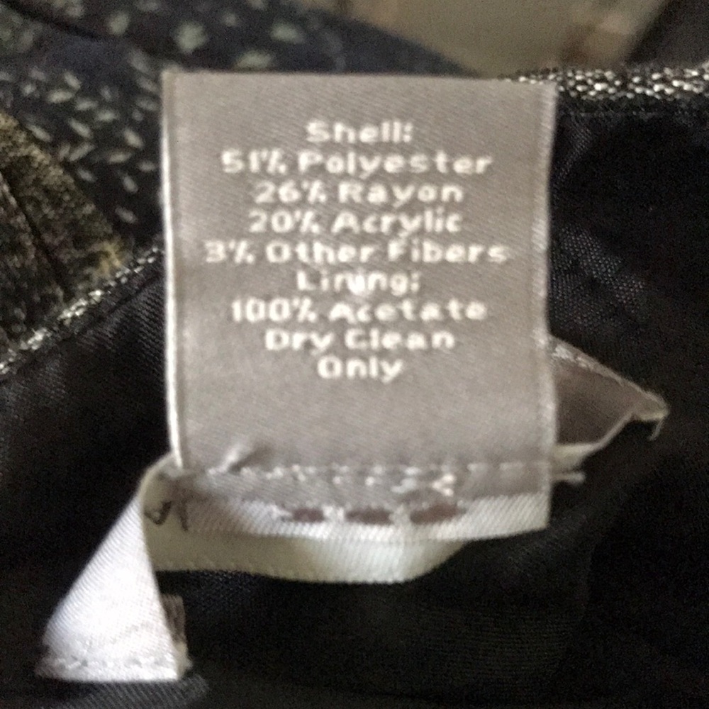 NWOT Ann Taylor Gray Floral Skirt - Picture 3 of 4
